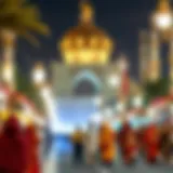 Cultural celebration during a public holiday in Dubai