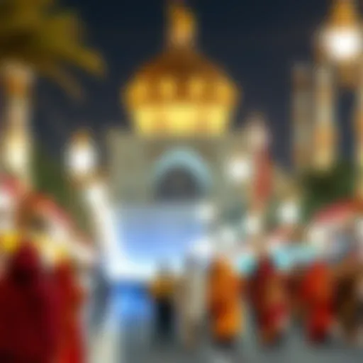 Cultural celebration during a public holiday in Dubai