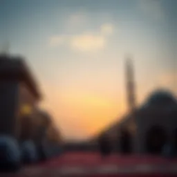 Prayers at sunset during Ramadan in Dubai
