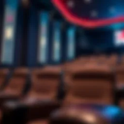 Luxurious seating inside Reel Cinema