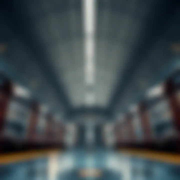 Modern Interior Design Features of Salah Al Din Metro Station Interior view showcasing modern design elements