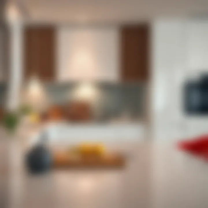 Modern kitchen setup in Savoy Hotel Apartment