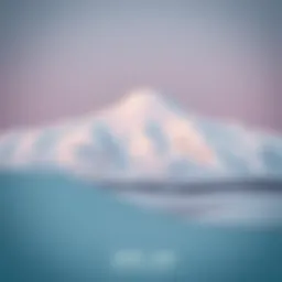 Majestic view of Jebel Jais mountain covered in snow