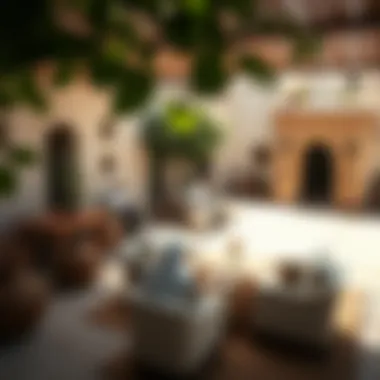 Community gathering space in a historic neighborhood demonstrating cultural heritage