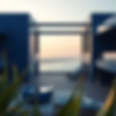 Luxury Real Estate Marketing with Blue Marketing materials showcasing luxury properties with blue themes.