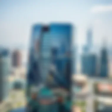 Maryam Building Against the Dubai Skyline Aerial view of the Maryam Building within the Dubai skyline