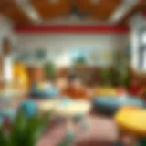 A vibrant nursery setting showcasing diverse learning activities