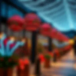 Festive decoration in Dubai during national holidays