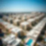 Aerial view of Al Barsha showcasing its residential areas