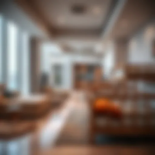 Modern communal living space in Abu Hail