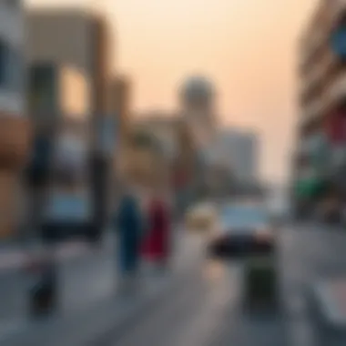 Morning in Dubai A serene street scene in Dubai as residents begin their day