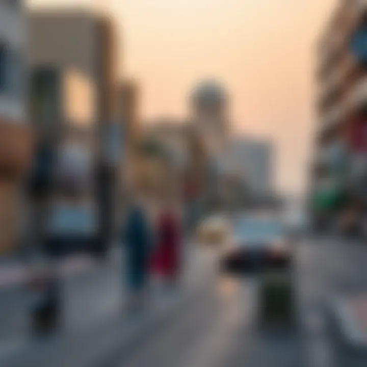 Morning in Dubai A serene street scene in Dubai as residents begin their day