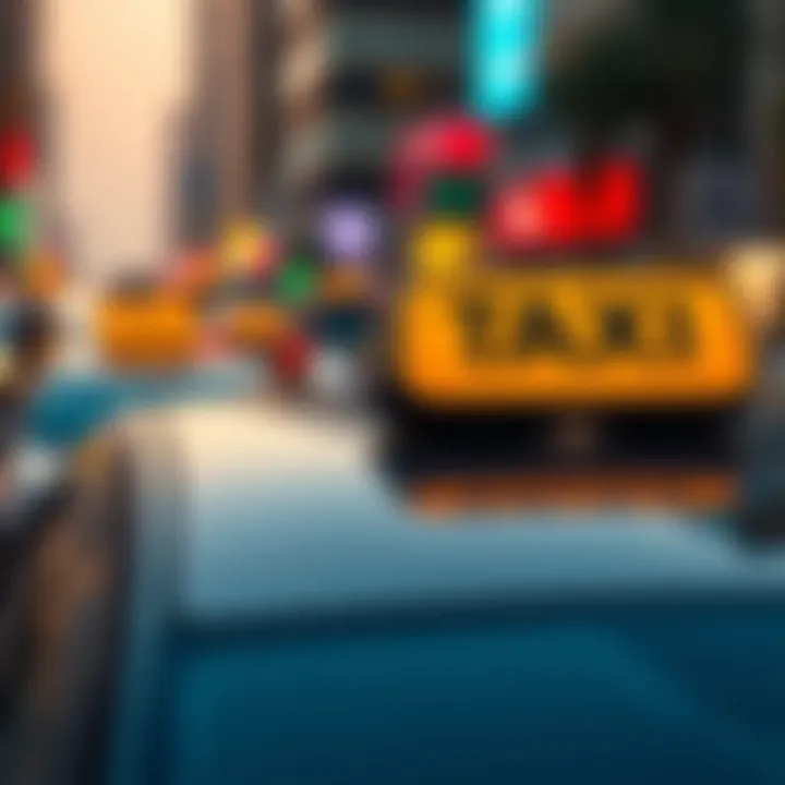 Visual representation of factors affecting taxi pricing