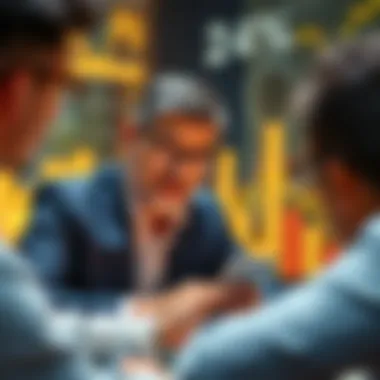 Investors Analyzing Gold Market Trends Investors analyzing gold market trends