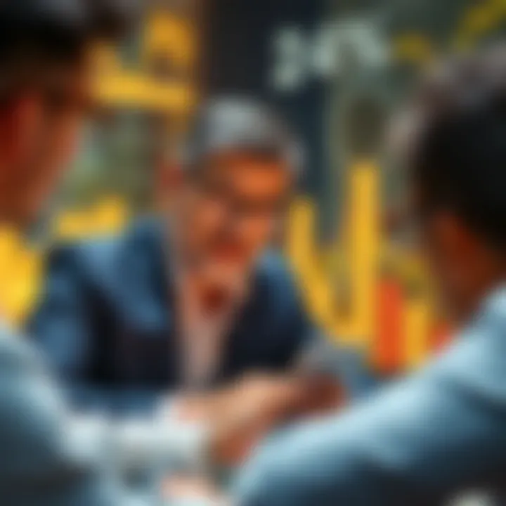 Investors Analyzing Gold Market Trends Investors analyzing gold market trends
