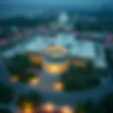 Aerial View of the Universal American School in Dubai Aerial view of Universal American School