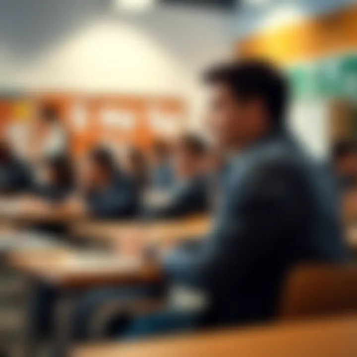 Students Learning in a Dynamic Classroom Environment Students engaged in a classroom setting