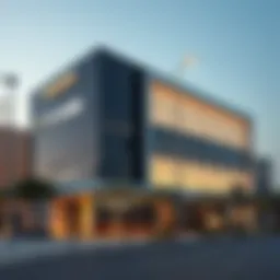 VFS Tasheel office exterior showcasing modern architecture